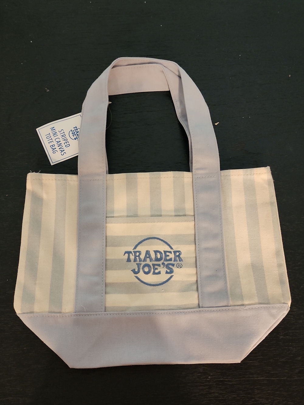 Trader Joes Striped Mini Tote